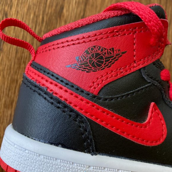 Jordan 1 Mid Toddler Shoes - Size 6c - Picture 6 of 7